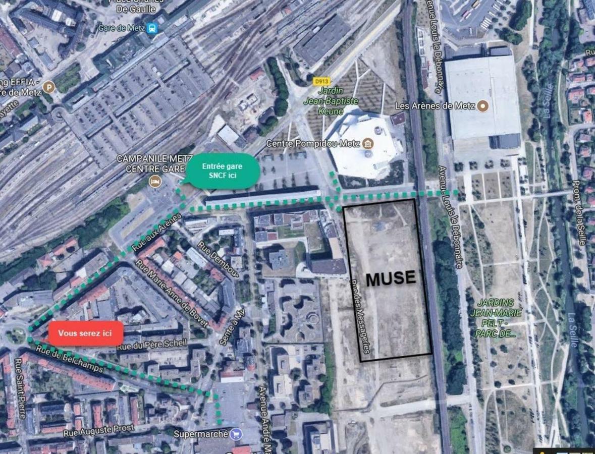 Studio Gare Metz Côté Cour Extérieur photo